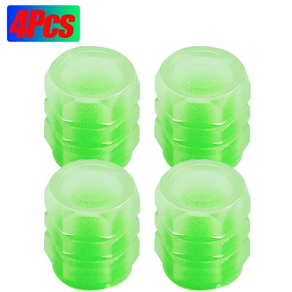 Four-piece green luminous valve cap option