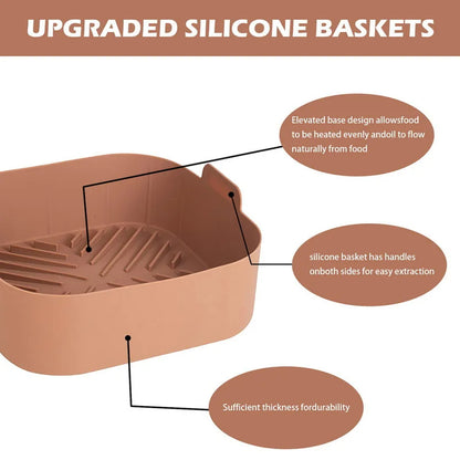 Khaki liner diagram showing the raised base, handles and sides
