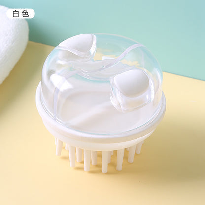 White shampoo brush shown in a supplier color reference photo