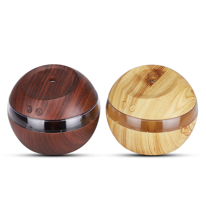 Dark and light woodgrain humidifiers pictured side by side