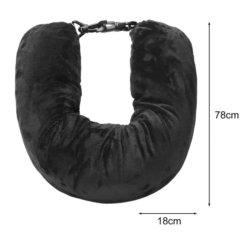 Neck-pillow cover dimension diagram labeled 78 by 18 centimeters
