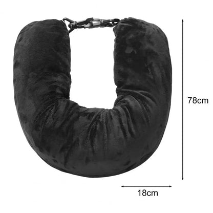 Neck-pillow cover dimension diagram labeled 78 by 18 centimeters