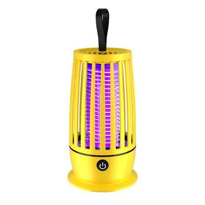 Yellow USB mosquito trap lamp with hanging loop