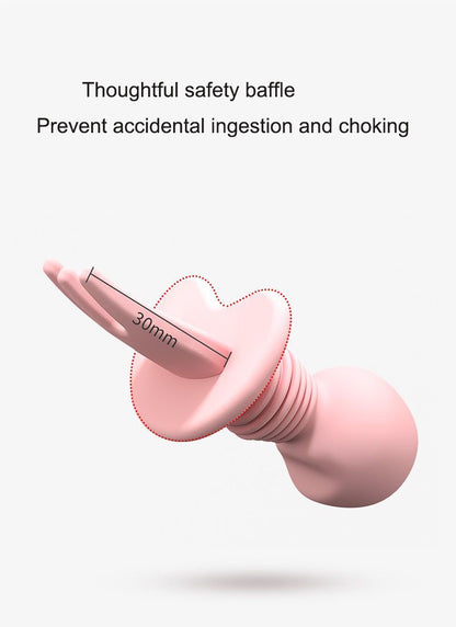 Side view of the silicone spoon and wide guard