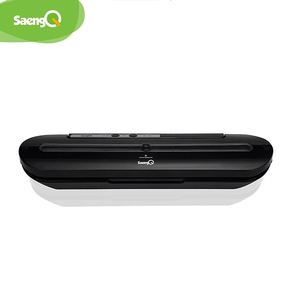 Black vacuum food sealer front view