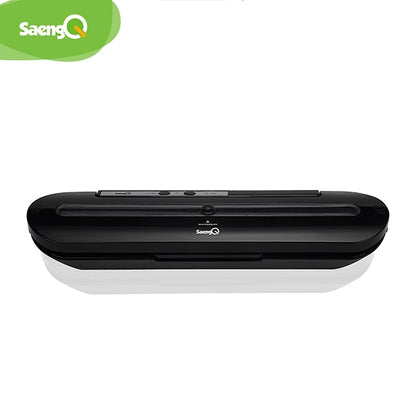 Black vacuum food sealer front view