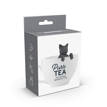 Cat-shaped tea infuser retail packaging