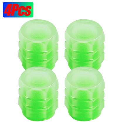 Four-piece green luminous valve cap option