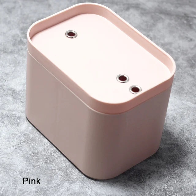 Pink 1.2L pet water fountain